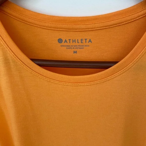 Athleta Long Workout Tank in Tangerine Sz M - Picture 3 of 7